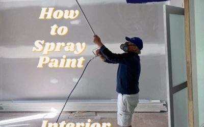 How to Spray Paint Interior Walls