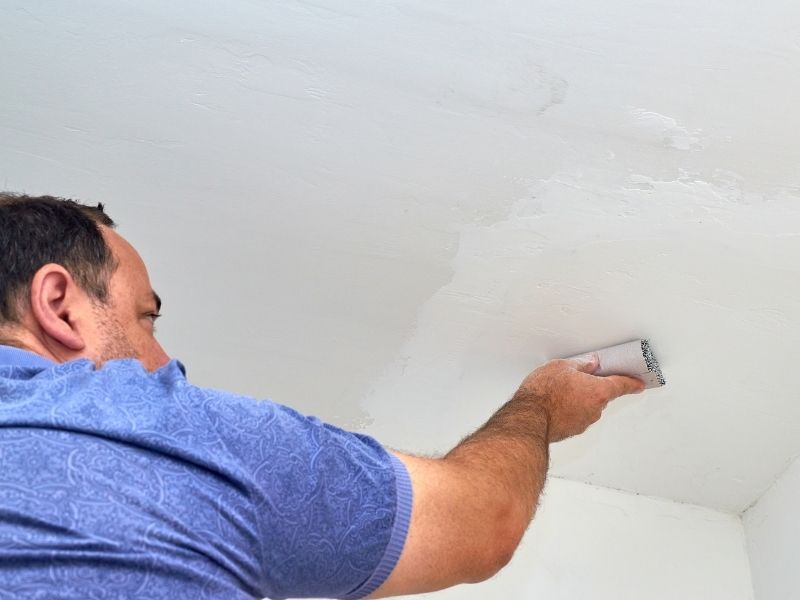Clean and Sand Your Ceiling