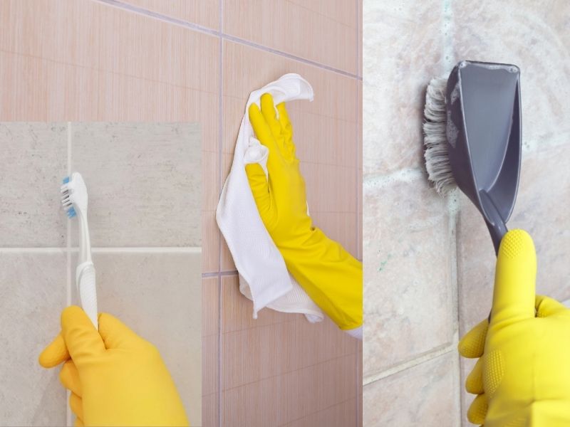 clean your bathroom tiles