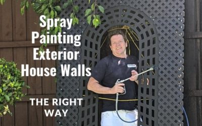 Spray Painting Exterior House Walls the Right Way