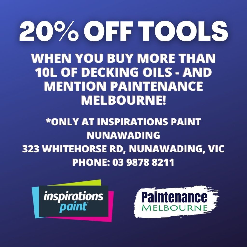 20% off tools at Inspirations Paint Nunawading